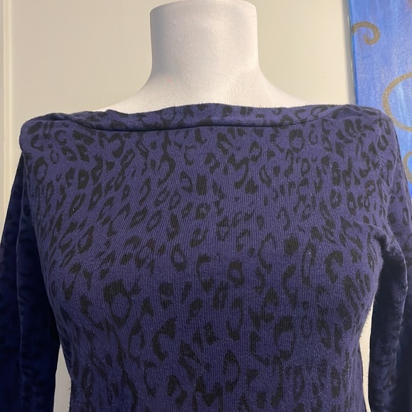Twenty one- boatneck leopard sweater - Picture 2 of 4